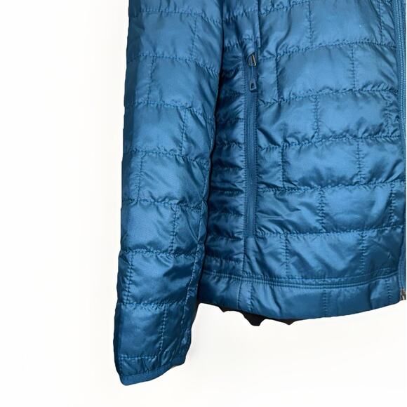NWT Patagonia Nano Puff Women Medium Lagom Blue Insulated Quilted Hood Zip 84227 - Picture 4 of 7
